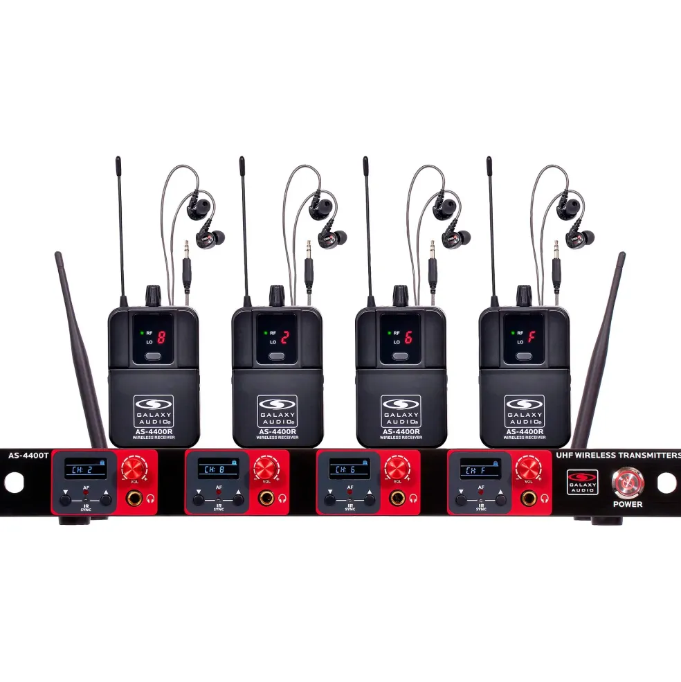 Galaxy Audio Quad UHF Wireless In-Ear Monitor Band System 534-552MHz