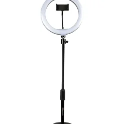 Gator 10" LED Desktop Ring Light Stand With Phone Holder and Compact Weighted Base