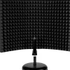Gator GFW-MICISO1216 Portable Desktop 12 x 16" Microphone Isolation Shield with Round Base Stand