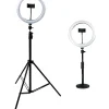 Gator Set of Two Height-Adjustable Stands With Pivoting LED Ring Lights and Universal Phone Holders