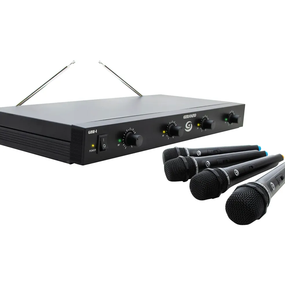 Gem Sound GMW-4 Quad-Channel Wireless Mic System EF