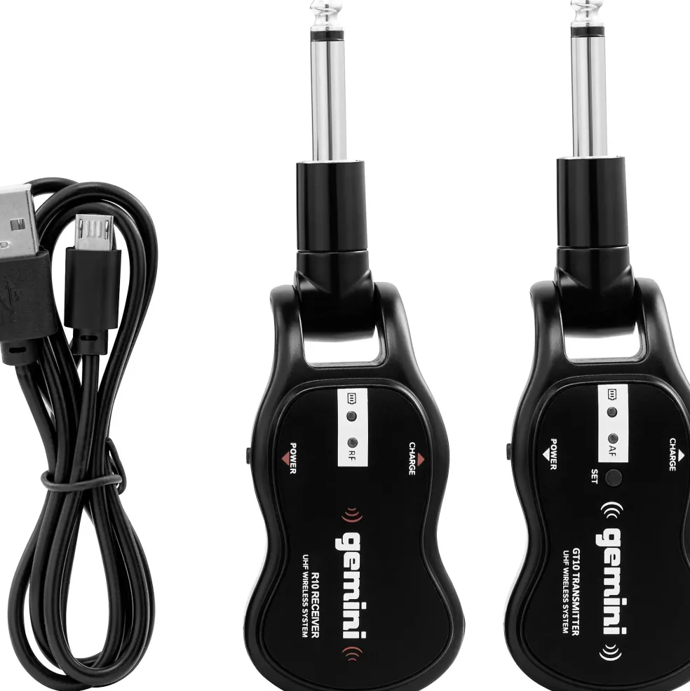 Gemini GMU-G100 UHF Wireless Guitar System 512-541.7MHz