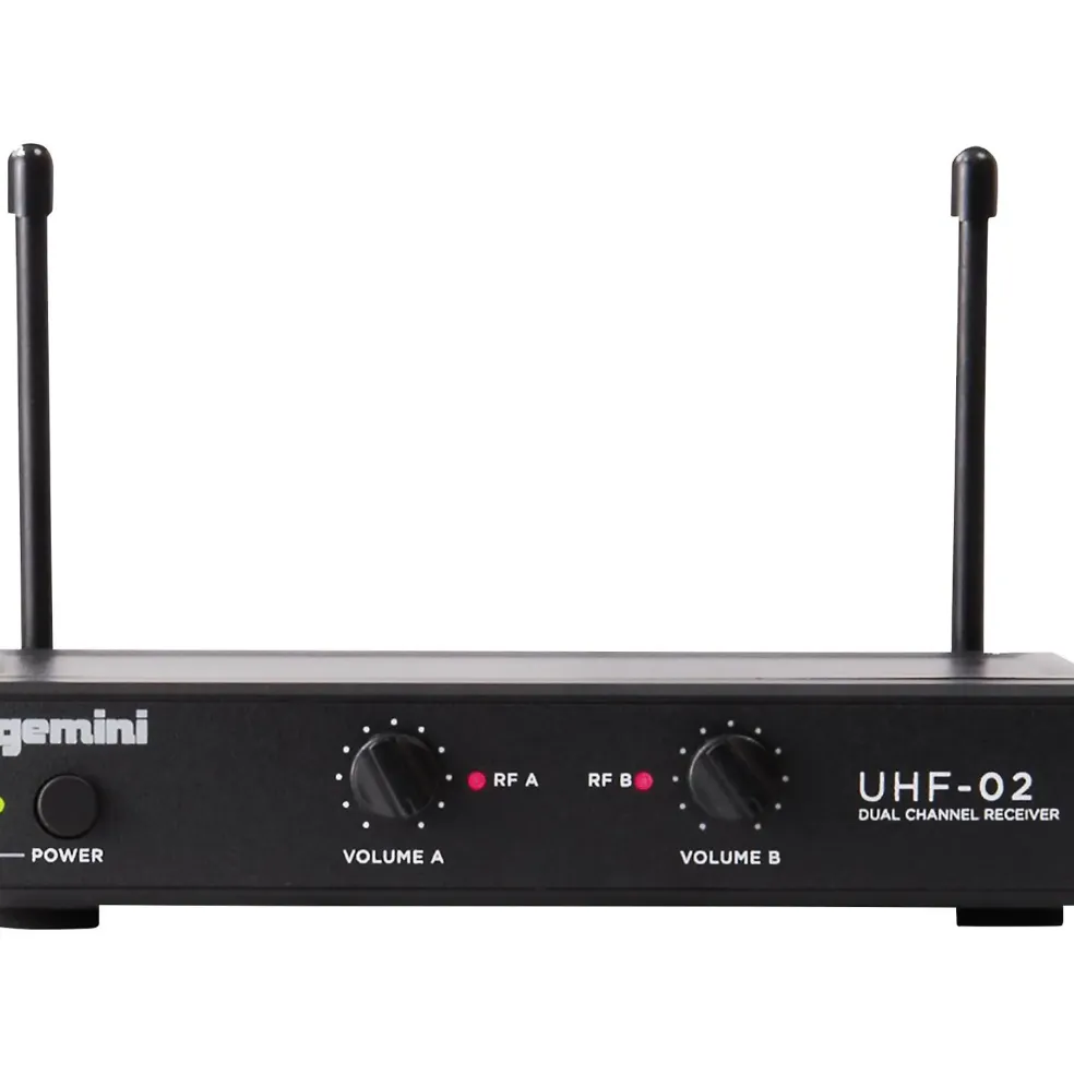 Gemini UHF-02HL 2-Channel Wireless Headset/Lavalier Combo System S34