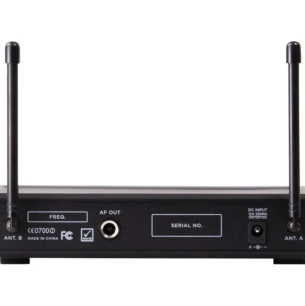 Gemini UHF-02M 2-Channel Wireless Handheld Microphone System, 517.6/521.5MHz S12