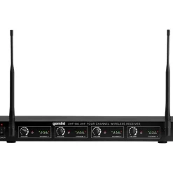Gemini UHF-04M 4-Channel Wireless Handheld Microphone System, 517.6/521.5/533.7/537.2mHz S1234