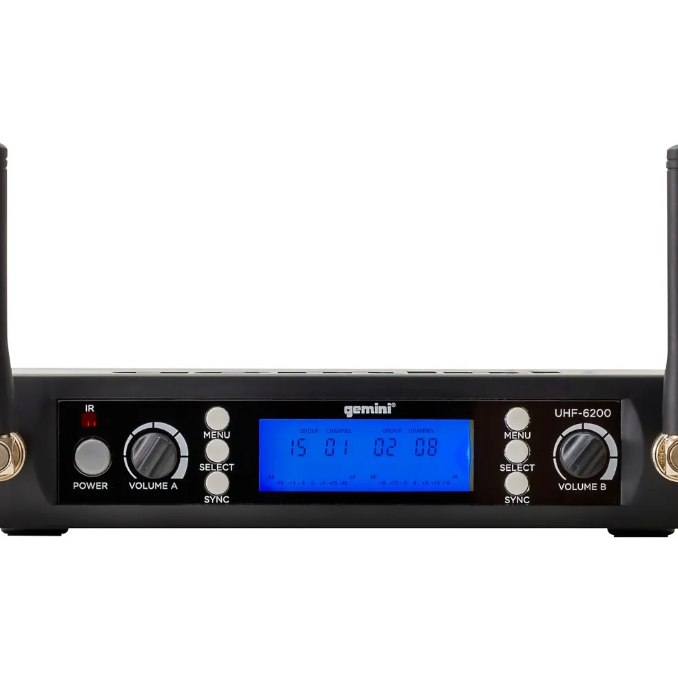 Gemini UHF-6200M UHF Dual Handheld System, 512-537.5mHz