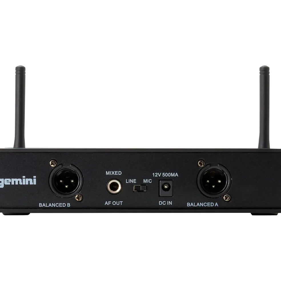 Gemini UHF-6200M UHF Dual Handheld System, 512-537.5mHz