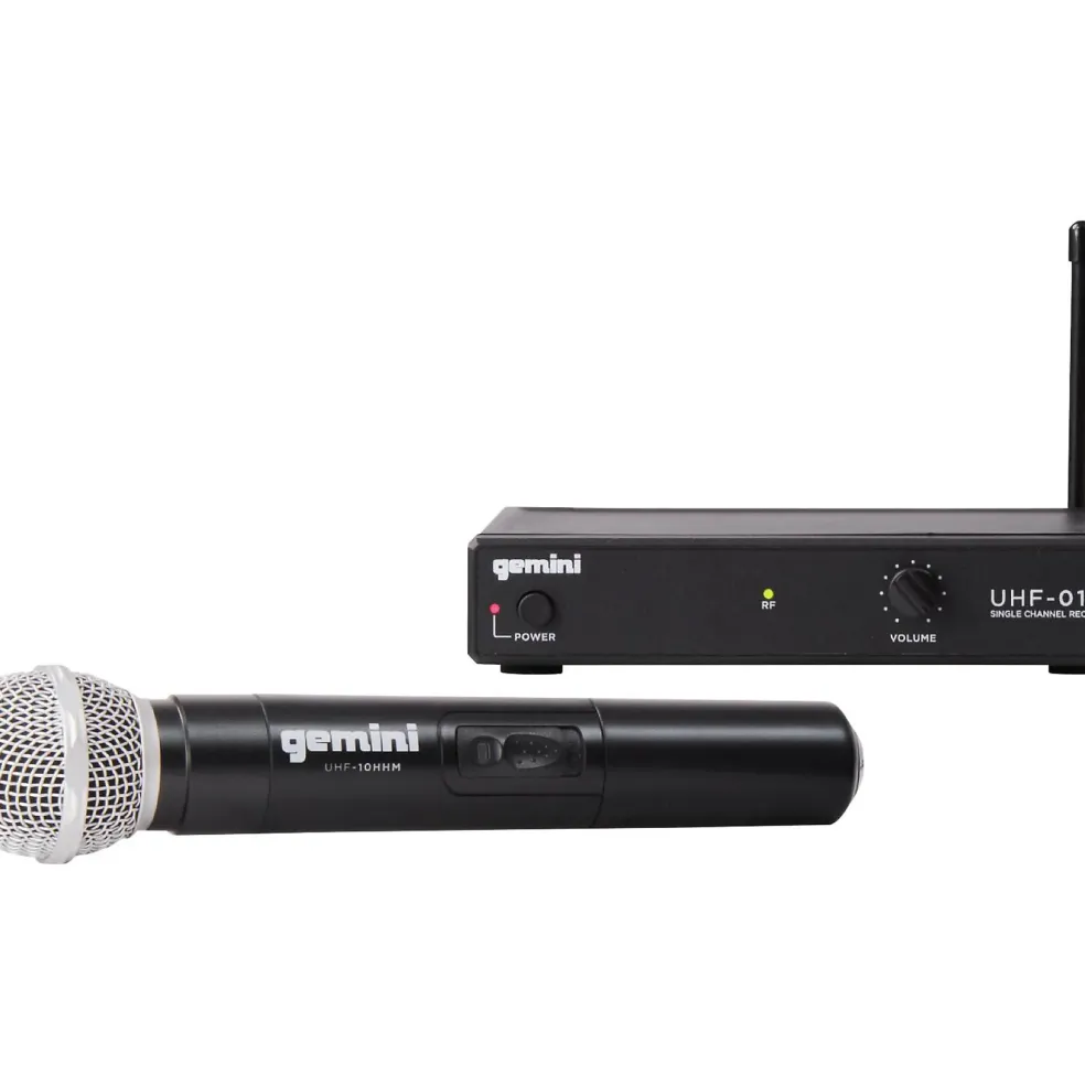 Gemini UHF-01M Wireless Handheld Microphone System F3