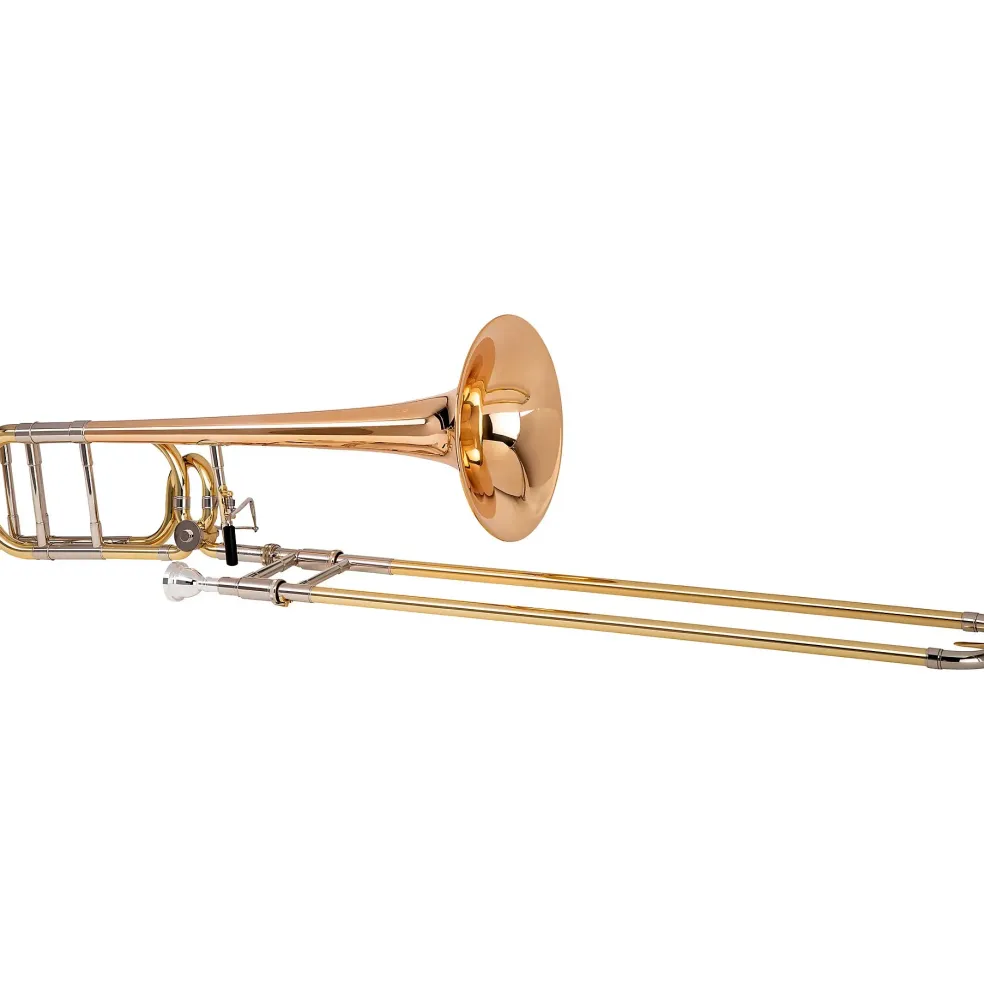 Giardinelli GTB11 F-Attachment Trombone by S.E. Shires Clear Lacquer Gold Brass Bell