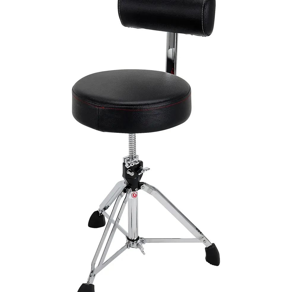 Gibraltar Round Drum Throne with Backrest - 13 in.