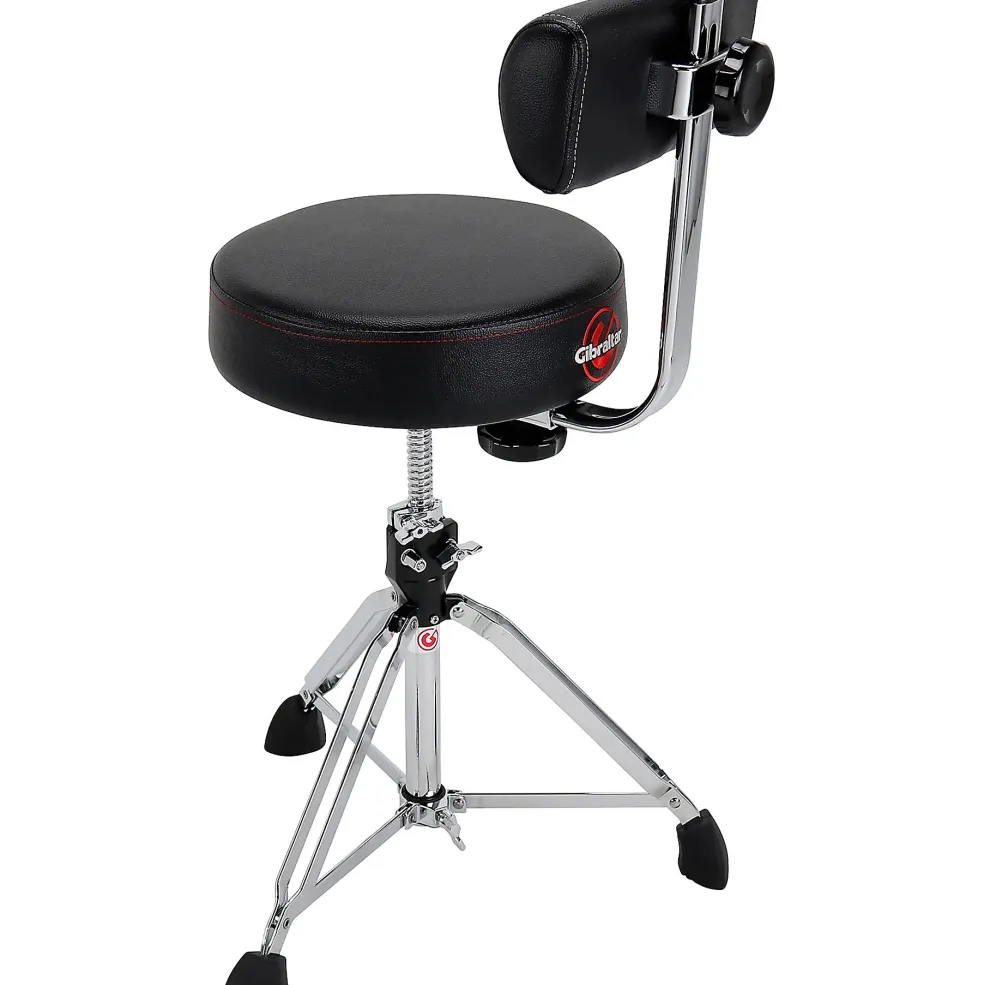 Gibraltar Round Drum Throne with Backrest - 13 in.