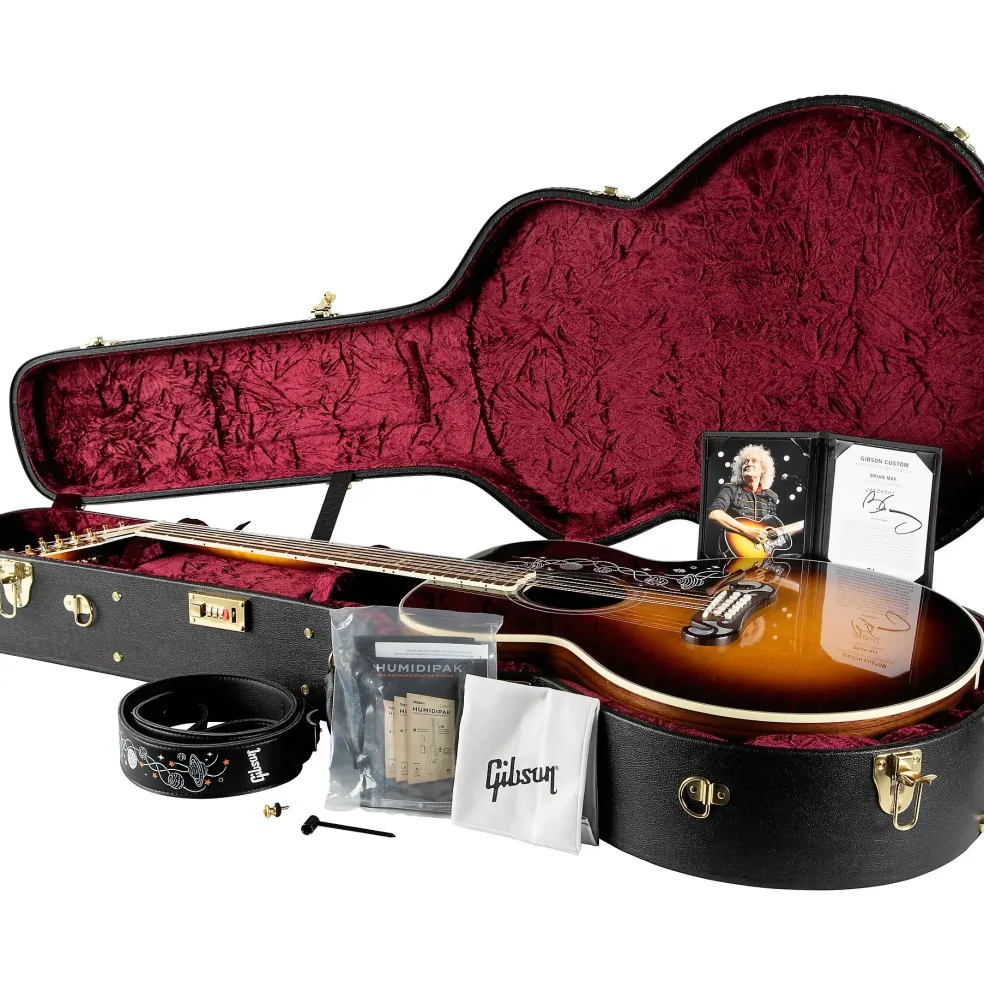 Gibson Brian May Signature SJ-200 12-String Limited-Edition Acoustic Guitar Vintage Sunburst
