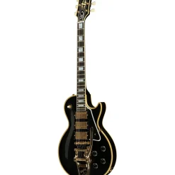 Gibson Custom 1957 Les Paul Custom Reissue 3-Pickup Bigsby VOS Electric Guitar Ebony