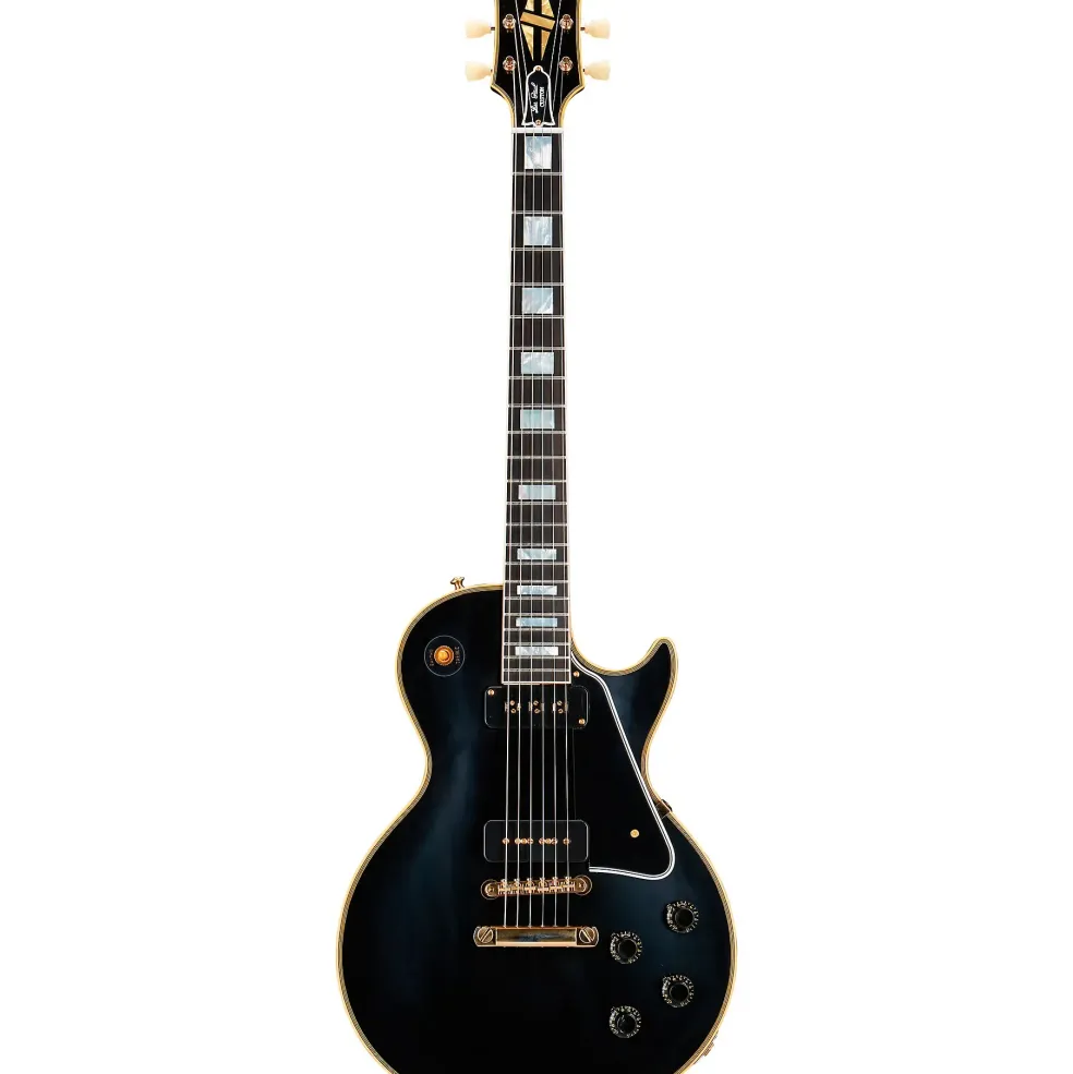Gibson Custom 1954 Les Paul Custom Staple Pickup Reissue VOS Electric Guitar Ebony
