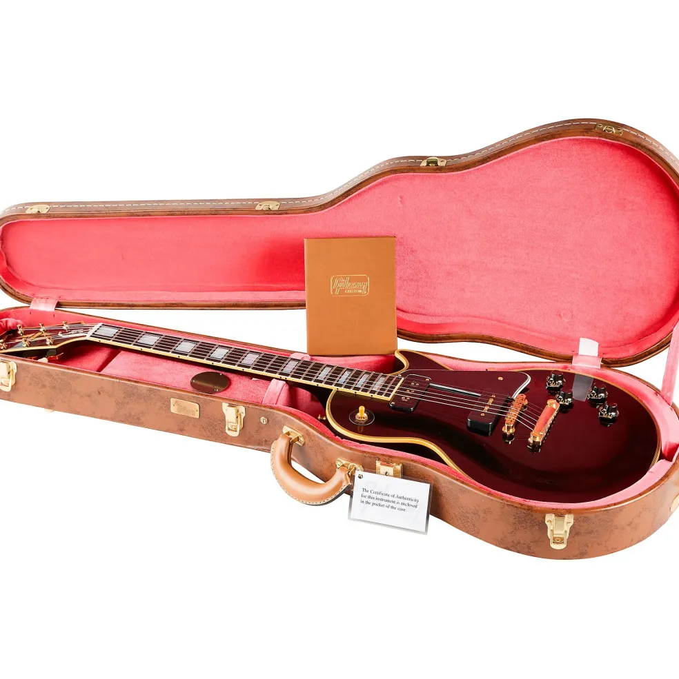 Gibson Custom 1954 Les Paul Custom Staple Pickup Reissue VOS Electric Guitar Ebony