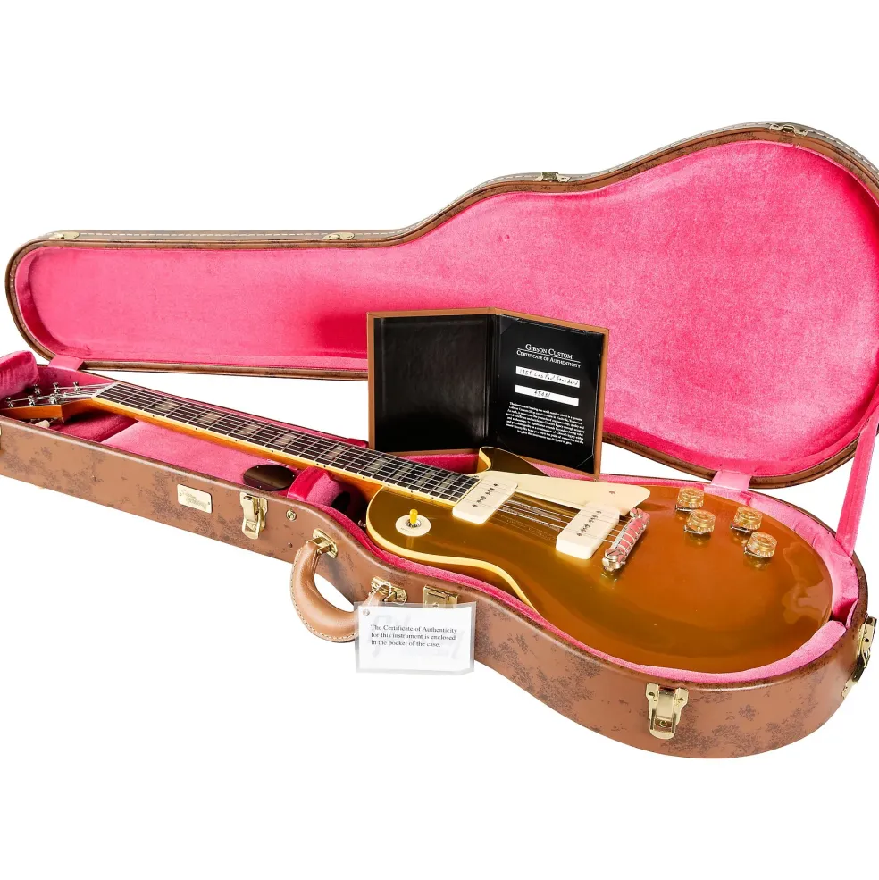 Gibson Custom 1954 Les Paul Goldtop Reissue VOS Electric Guitar Double Gold