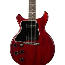 Gibson Custom 1960 Les Paul Special DC Reissue VOS Left-Handed Electric Guitar Cherry Red