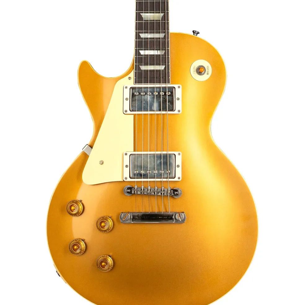 Gibson Custom 1957 Les Paul Standard Goldtop Reissue VOS Left-Handed Electric Guitar Double Gold