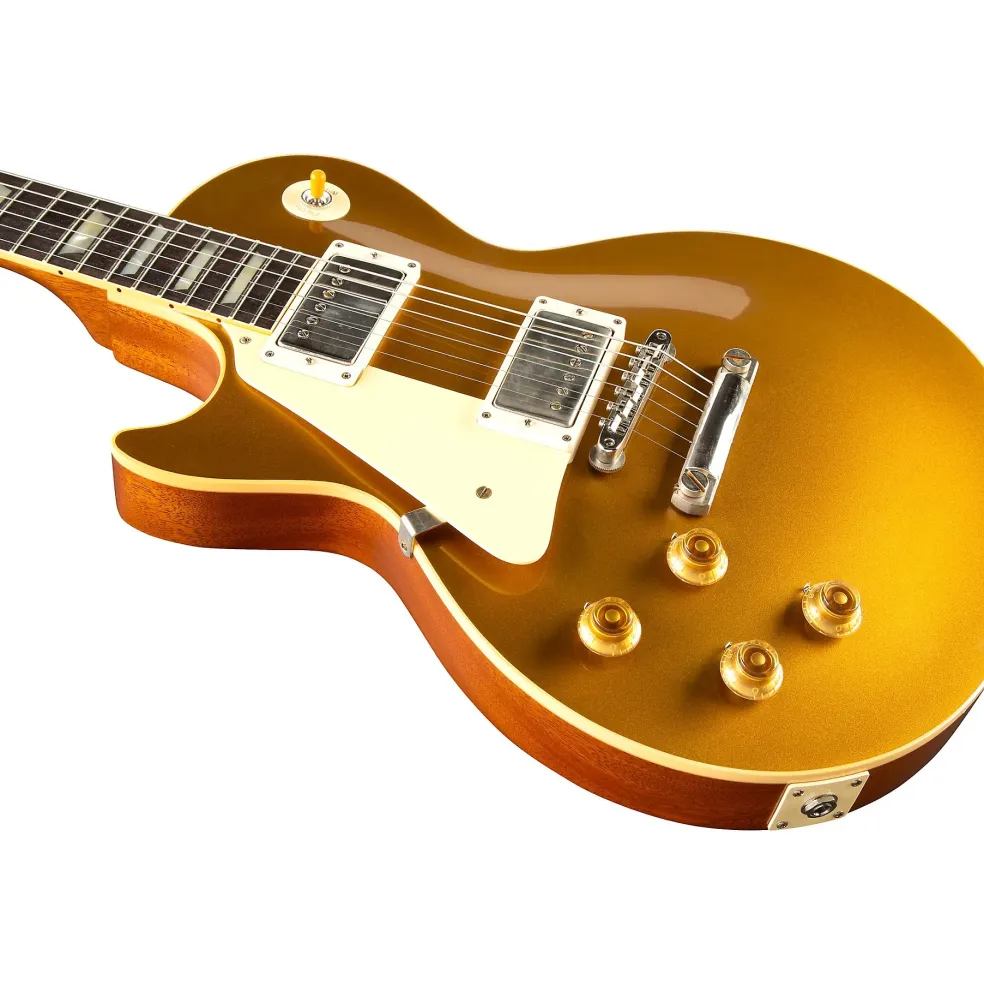 Gibson Custom 1957 Les Paul Standard Goldtop Reissue VOS Left-Handed Electric Guitar Double Gold