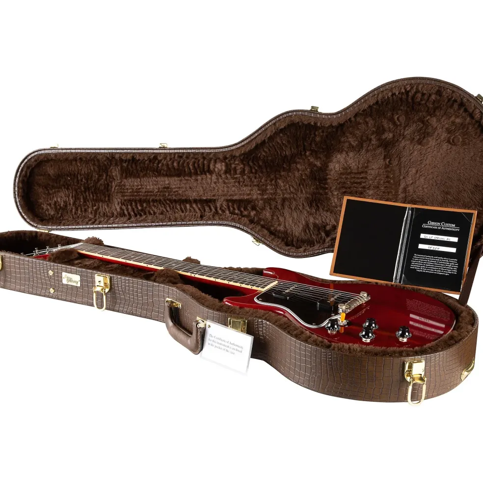 Gibson Custom 1957 Les Paul Standard Goldtop Reissue VOS Left-Handed Electric Guitar Double Gold