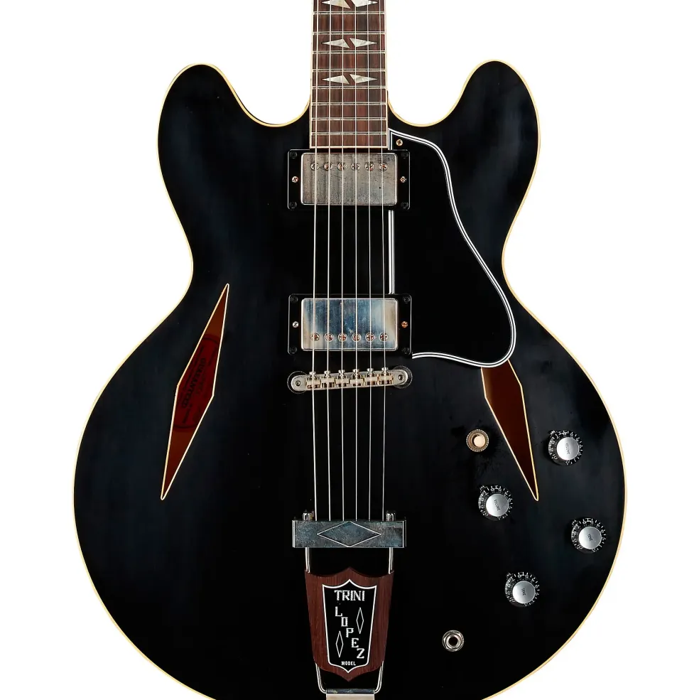 Gibson Custom 1964 Trini Lopez Standard Reissue Ultra-Light Aged Semi-Hollow Electric Guitar Ebony