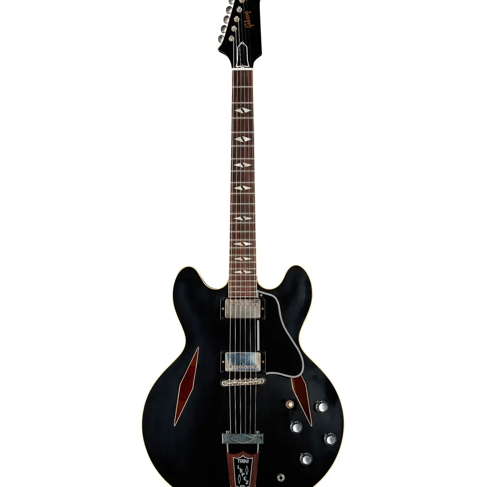 Gibson Custom 1964 Trini Lopez Standard Reissue Ultra-Light Aged Semi-Hollow Electric Guitar Ebony