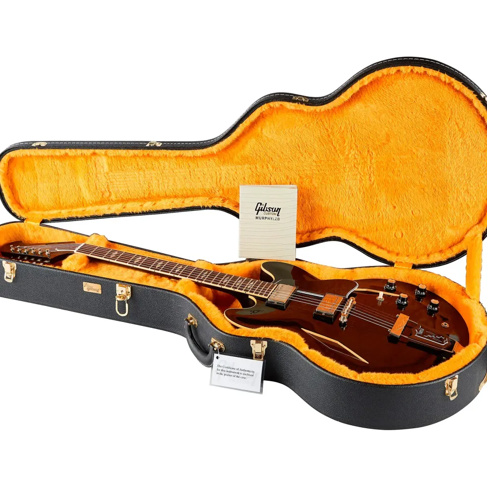 Gibson Custom 1964 Trini Lopez Standard Reissue Ultra-Light Aged Semi-Hollow Electric Guitar Ebony