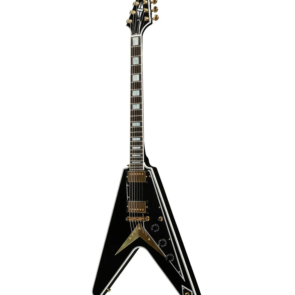 Gibson Custom Flying V Custom Electric Guitar Ebony