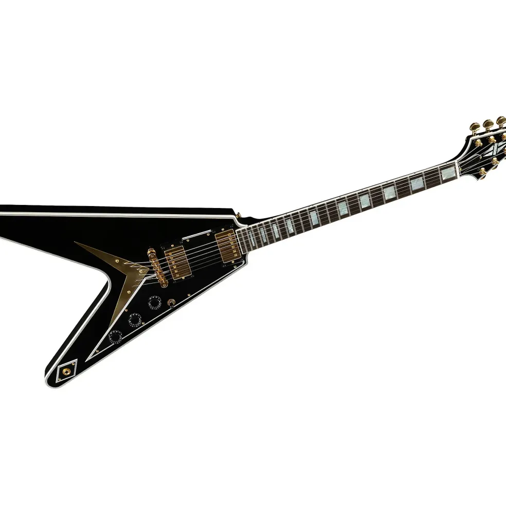 Gibson Custom Flying V Custom Electric Guitar Ebony