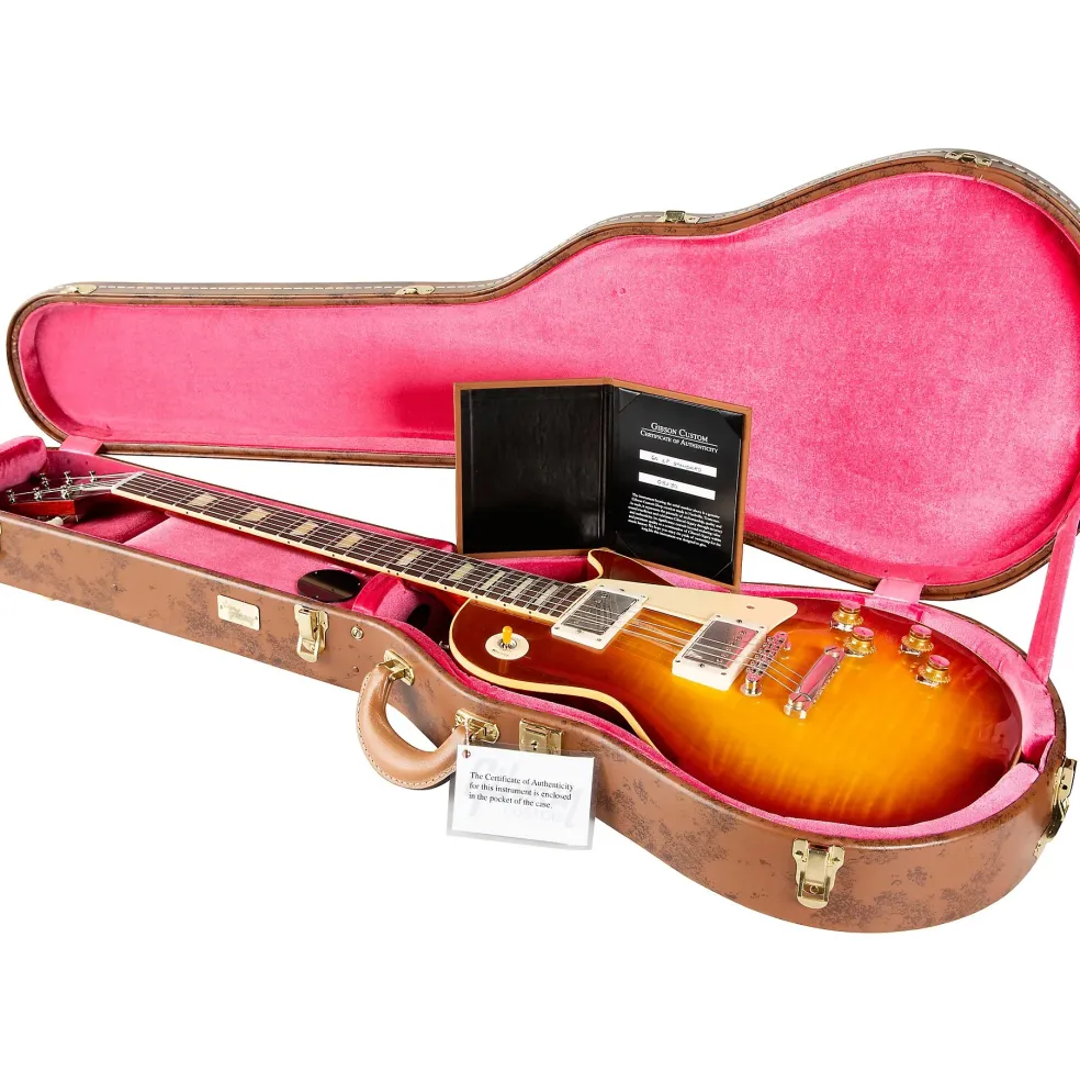 Gibson Custom Historic '60 Les Paul Standard VOS Electric Guitar Iced Tea Burst