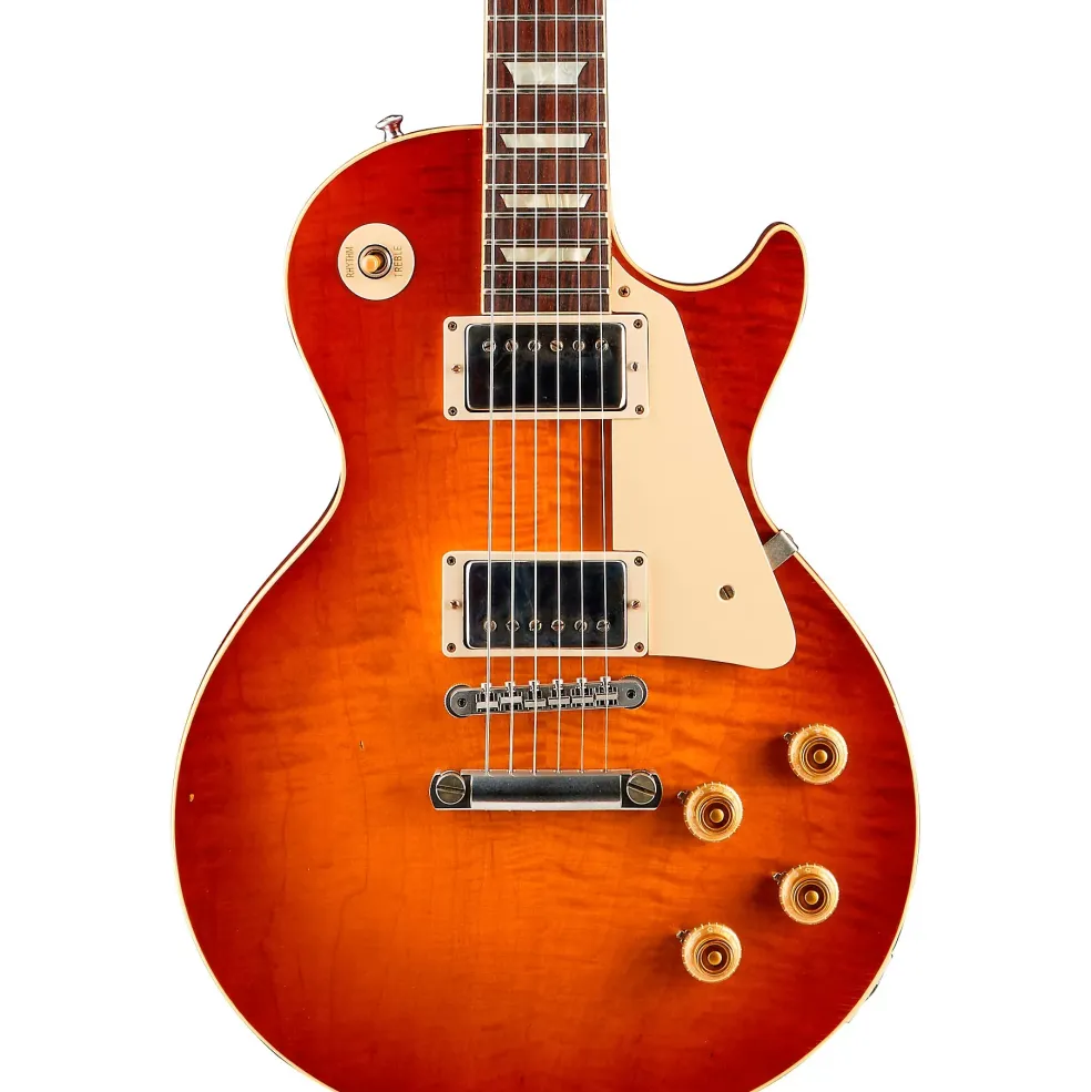Gibson Custom Historic Select 1958 Les Paul Reissue Lightly Aged Electric Guitar Vintage Burst