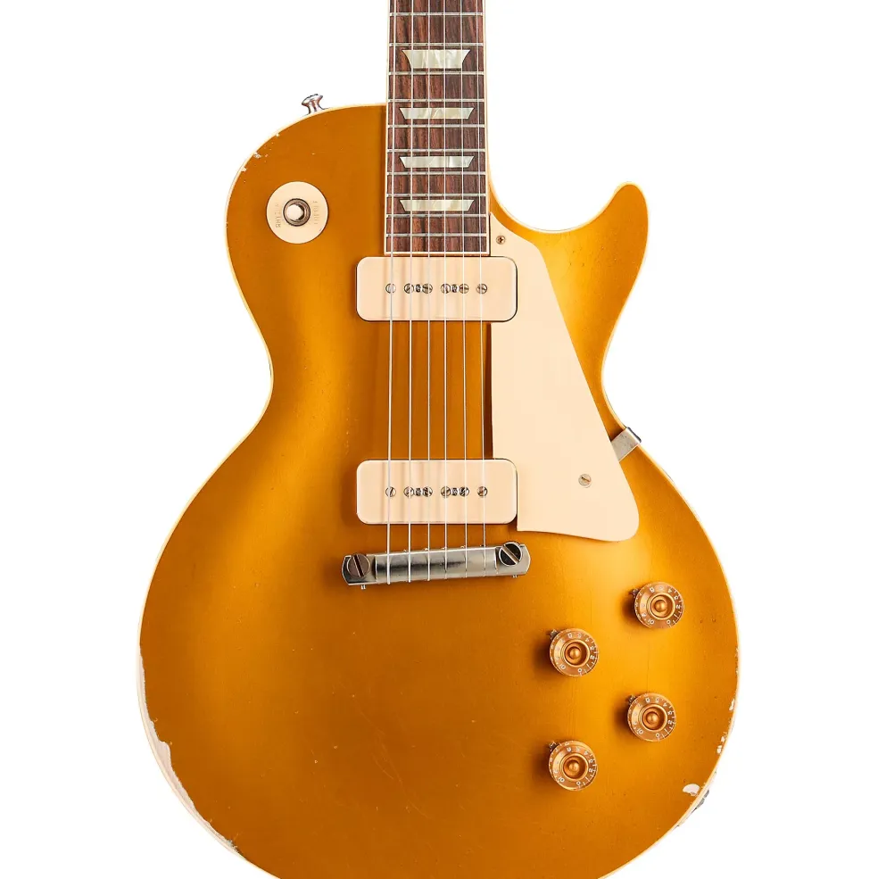 Gibson Custom Murphy Lab 1954 Les Paul Goldtop Reissue Heavy Aged Electric Guitar Double Gold