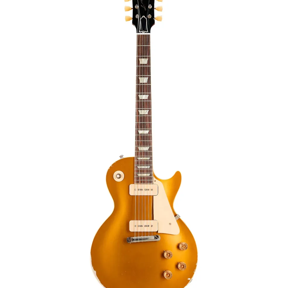 Gibson Custom Murphy Lab 1954 Les Paul Goldtop Reissue Heavy Aged Electric Guitar Double Gold