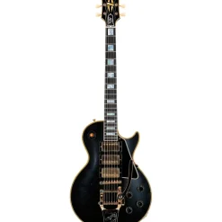 Gibson Custom Murphy Lab 1957 Les Paul Custom Reissue 3-Pickup Bigsby Light Aged Electric Guitar Ebony