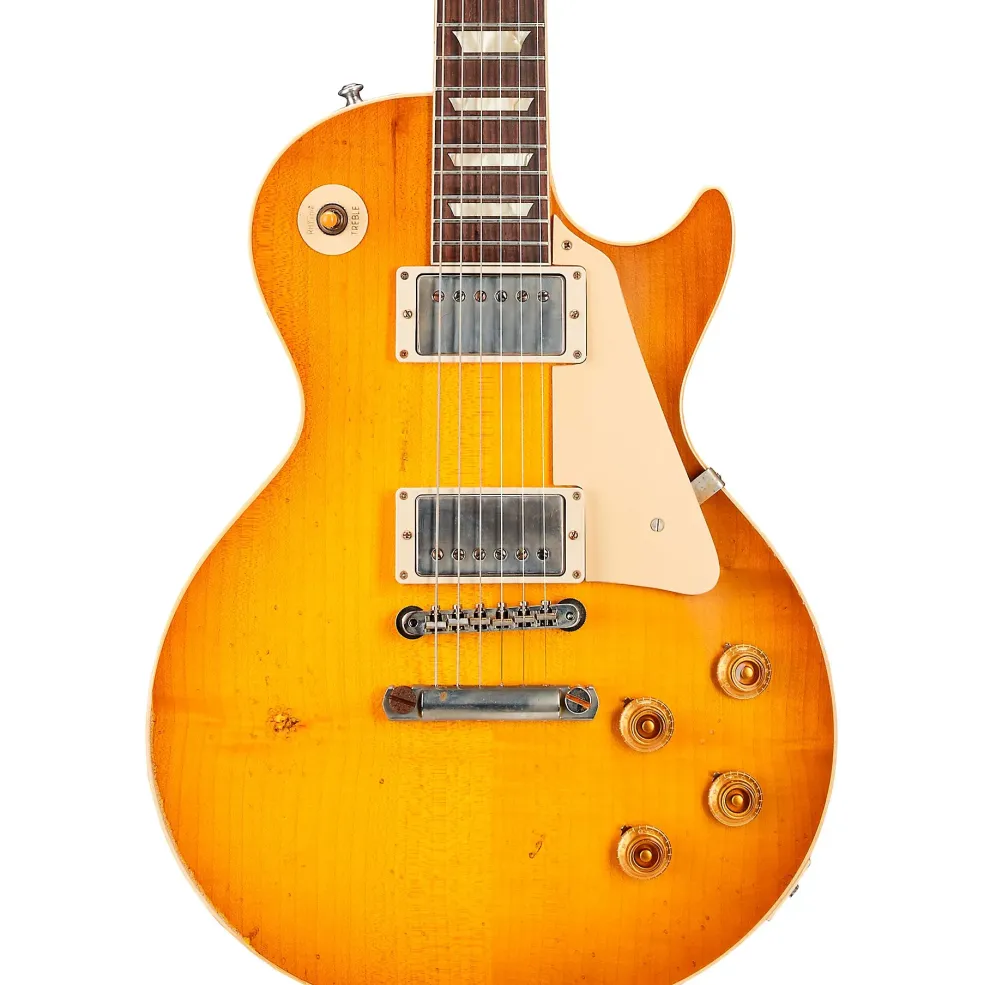 Gibson Custom Murphy Lab 1958 Les Paul Standard Reissue Heavy Aged Electric Guitar Lemon Burst