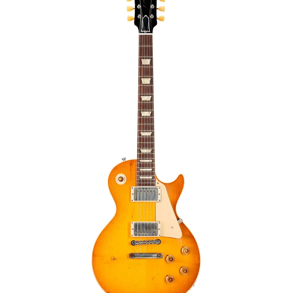 Gibson Custom Murphy Lab 1958 Les Paul Standard Reissue Heavy Aged Electric Guitar Lemon Burst