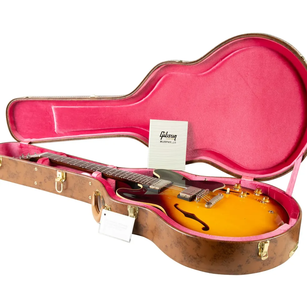Gibson Custom Murphy Lab 1959 ES-335 Reissue Ultra Heavy Aged Semi-Hollow Electric Guitar Vintage Natural