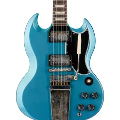Gibson Custom Murphy Lab 1964 SG Standard Reissue With Maestro Ultra Light Aged Electric Guitar Pelham Blue