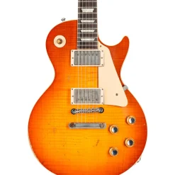 Gibson Custom Murphy Lab 1960 Les Paul Standard Reissue Heavy Aged Electric Guitar Tangerine Burst