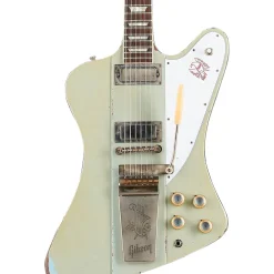 Gibson Custom Murphy Lab 1963 Firebird V With Maestro Vibrola Heavy Aged Electric Guitar Antique Frost Blue