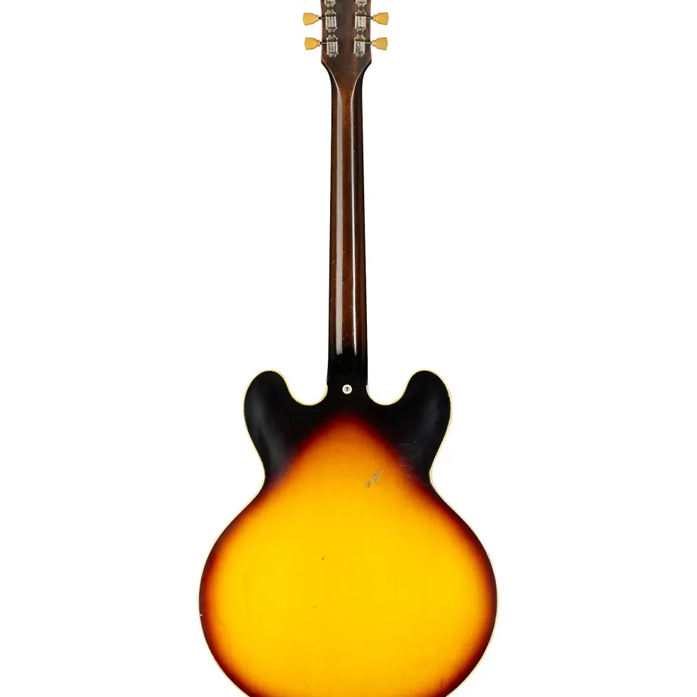 Gibson Custom Murphy Lab 1958 ES-335 Heavy Aged Semi-Hollow Electric Guitar Faded Tobacco Burst
