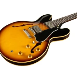 Gibson Custom Murphy Lab 1958 ES-335 Heavy Aged Semi-Hollow Electric Guitar Faded Tobacco Burst