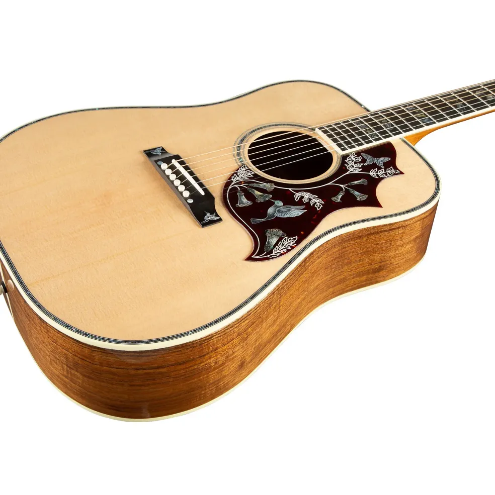 Gibson Hummingbird Custom Koa Acoustic Guitar Antique Natural