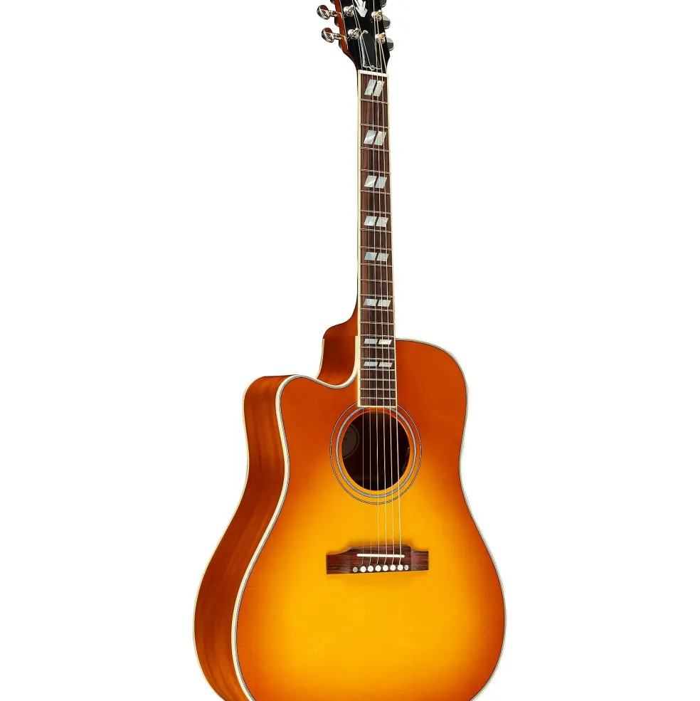 Gibson Hummingbird Standard EC Left-Handed Acoustic-Electric Guitar Heritage Cherry Sunburst