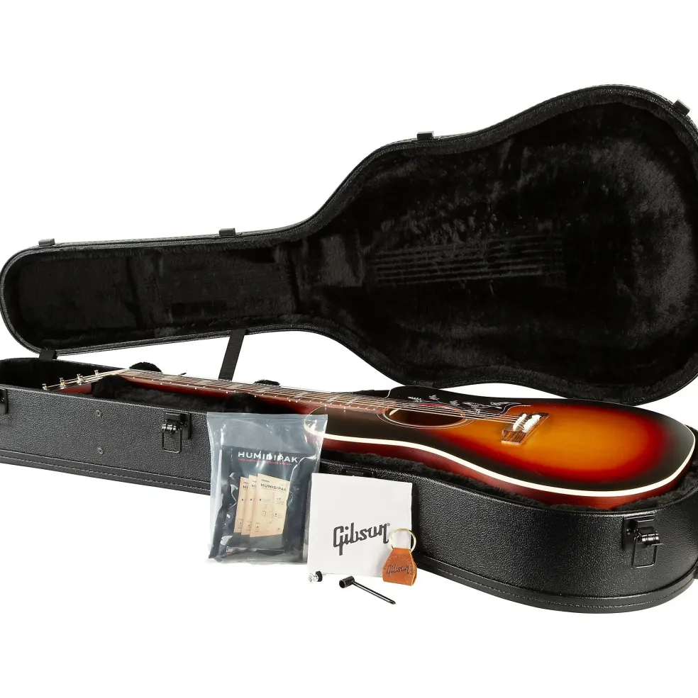 Gibson Hummingbird Studio EC Acoustic-Electric Guitar Tri-Burst Satin