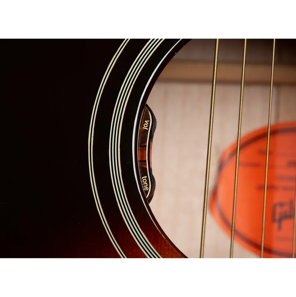 Gibson J-185 Original Acoustic-Electric Guitar Vintage Sunburst