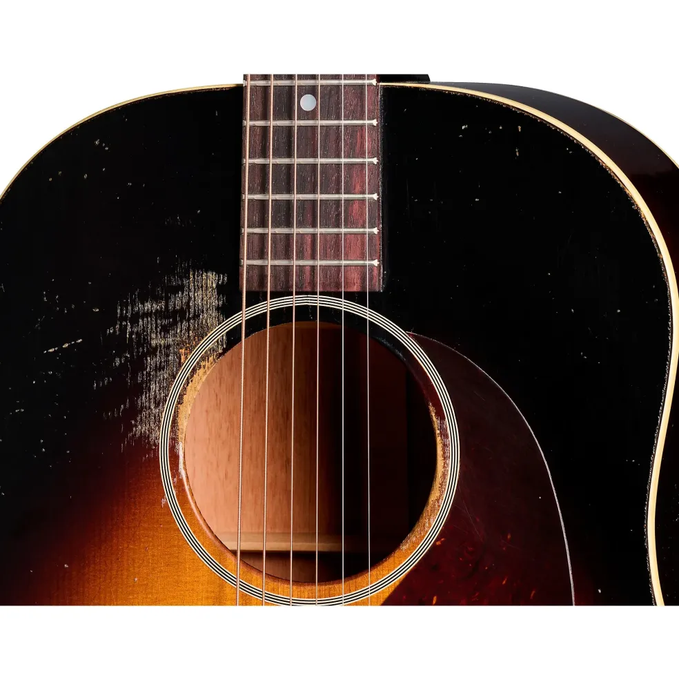Gibson Murphy Lab 1942 Banner J-45 Heavy Aged Acoustic Guitar Vintage Sunburst