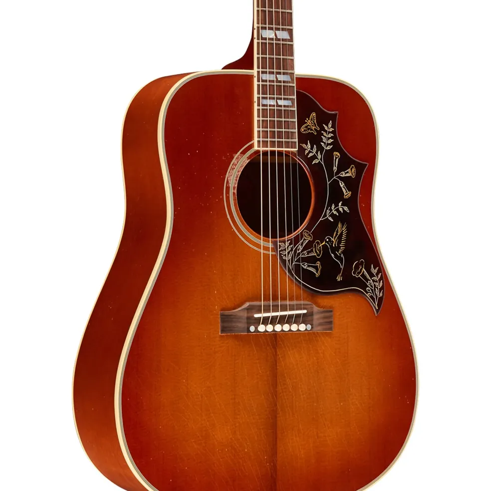 Gibson Murphy Lab 1960 Hummingbird Light Aged Acoustic Guitar Heritage Cherry Sunburst