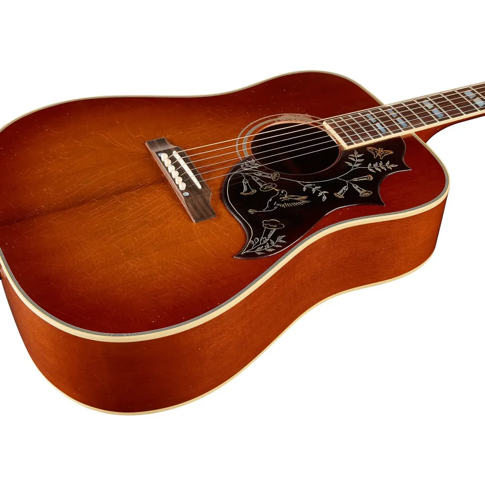 Gibson Murphy Lab 1960 Hummingbird Light Aged Acoustic Guitar Heritage Cherry Sunburst