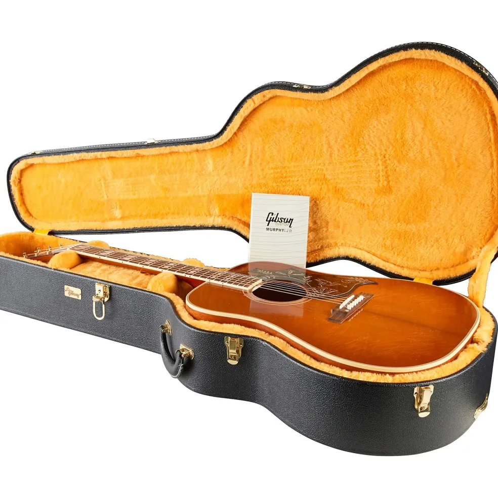 Gibson Murphy Lab 1960 Hummingbird Light Aged Acoustic Guitar Heritage Cherry Sunburst